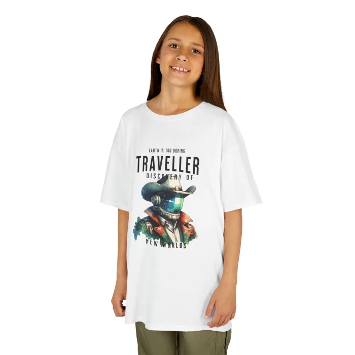 T-shirt Dziecięcy z nadrukiem Traveller Cowboy